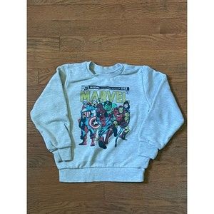 Toddlers Marvel Comics Sweater/Crewneck 5T, Spiderman, Iron Man, Captain America